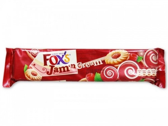 Picture of FOXS RASBERRY JAM CREAMS 150GR